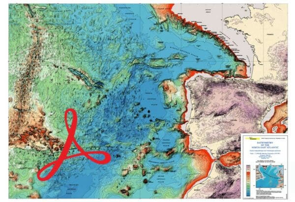 Carta batimétrica del Atlántico Nordeste-PDF