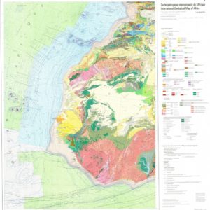 International Geological Map of Africa - set of 6 sheets