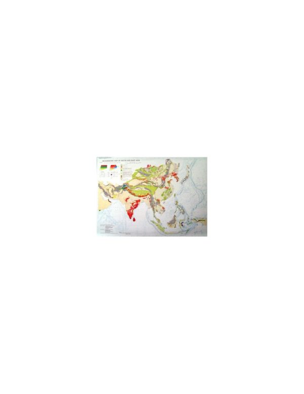 Carte métamorphique de l'Asie du Sud et de l'Est