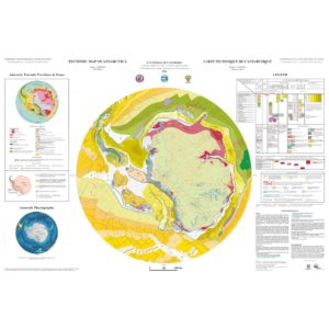 Mapa tectónico de la Antártida