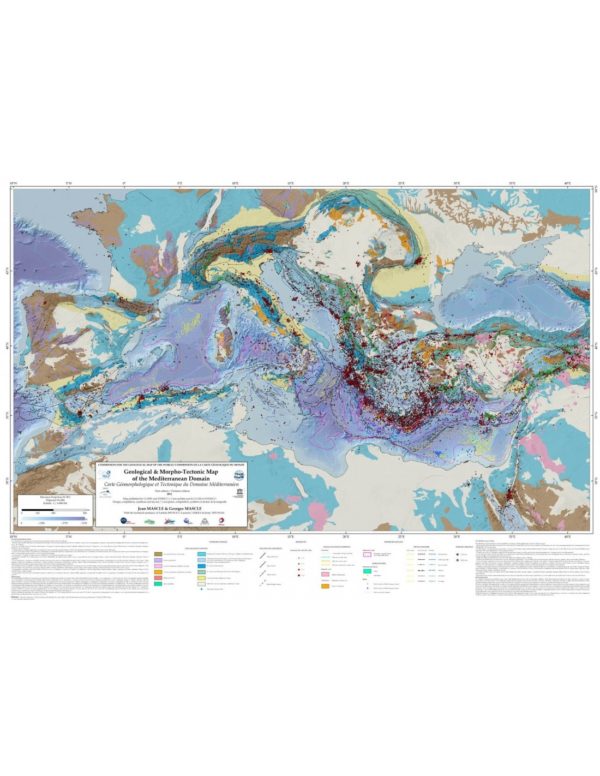 Geological and Morpho-tectonic Map of the Mediterranean Area