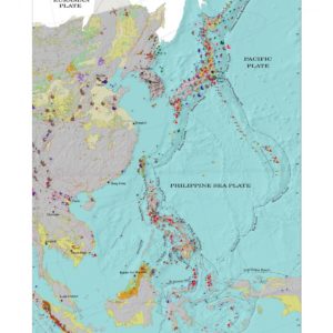 Mapa de geoamenazas de Asia Oriental