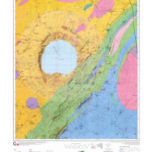 Mapa geológico del cráter de impacto Bosumtwi