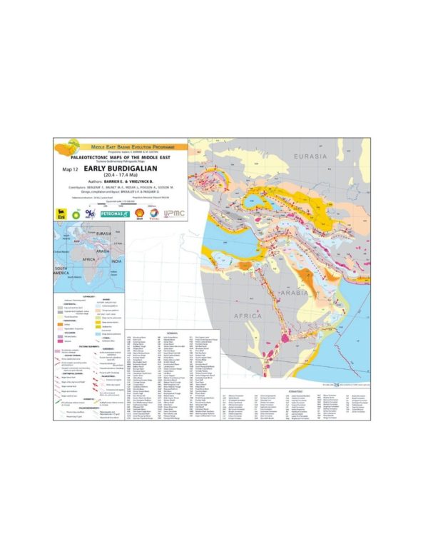 Atlas MEBE - Mapas paleotectónicos de Oriente Medio