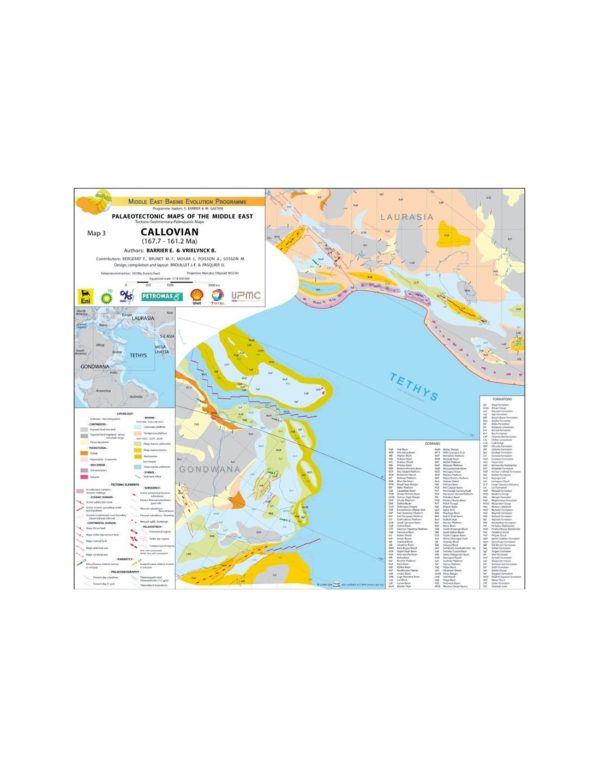 Atlas MEBE - Mapas paleotectónicos de Oriente Medio