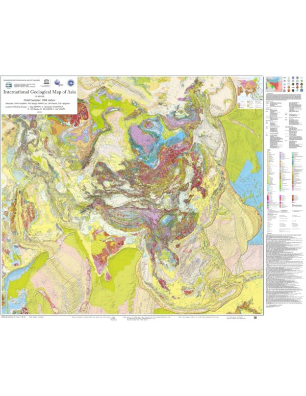 International Geological Map of Asia at 1:5 M