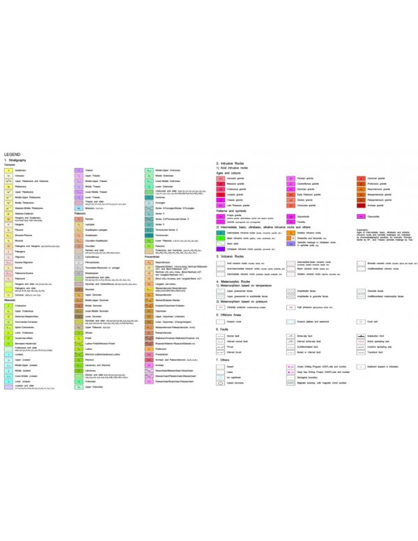 International Geological Map of Asia at 1:5 M