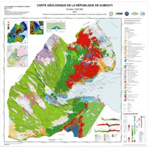 Geological map of the Republic of Djibouti