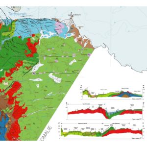 Geological map of the Republic of Djibouti