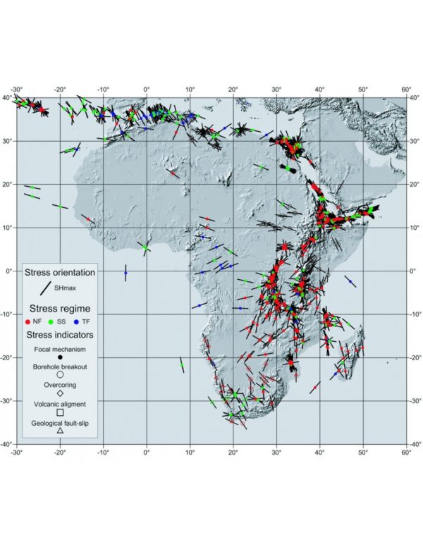 Mapa sismotectónico de África