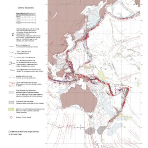 Carte structurale de l'Océan Pacifique ouest