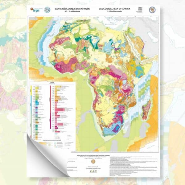Mapa geológico de África 10M