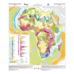 Carte géologique de l'Afrique - SIG