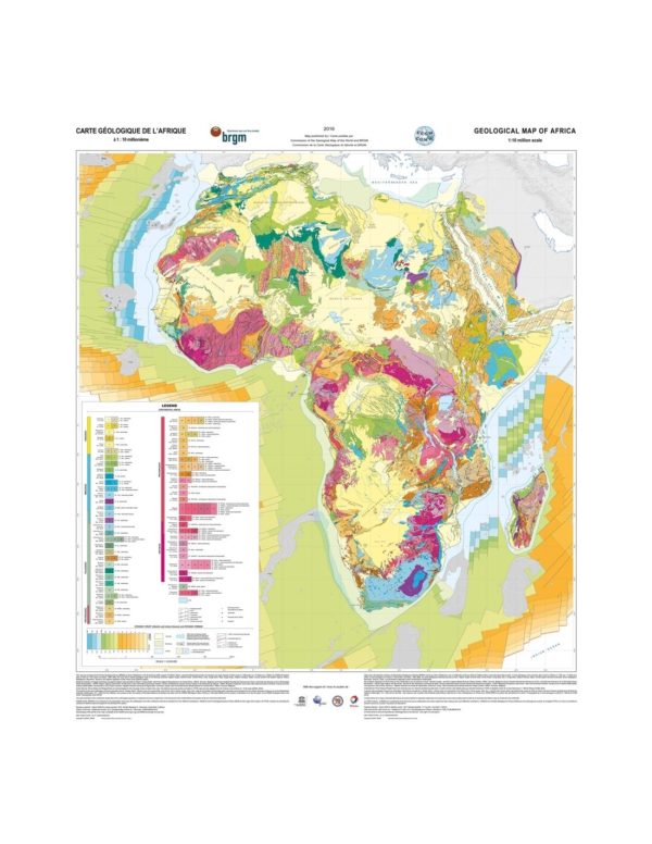 Mapa geológico de África - SIG