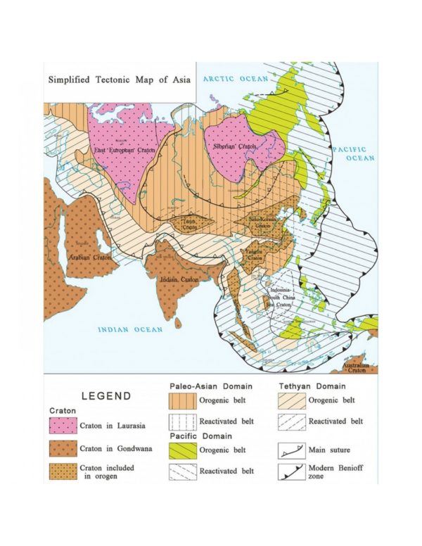 Mapa geológico internacional de Asia - PDF