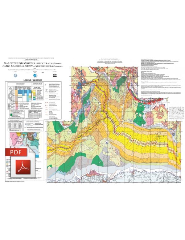 Mapa del Océano Índico - PDF