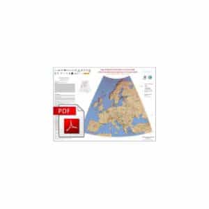 Mapa de la declinación magnética en Europa-PDF