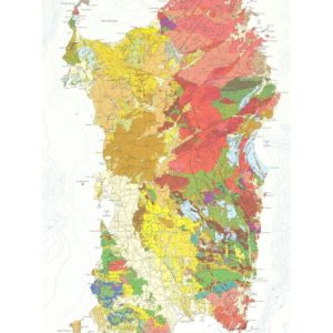 Geological map of Corsica and Sardinia