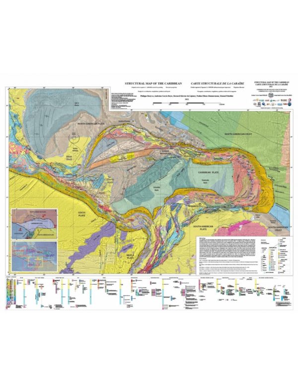 Mapa estructural del Caribe