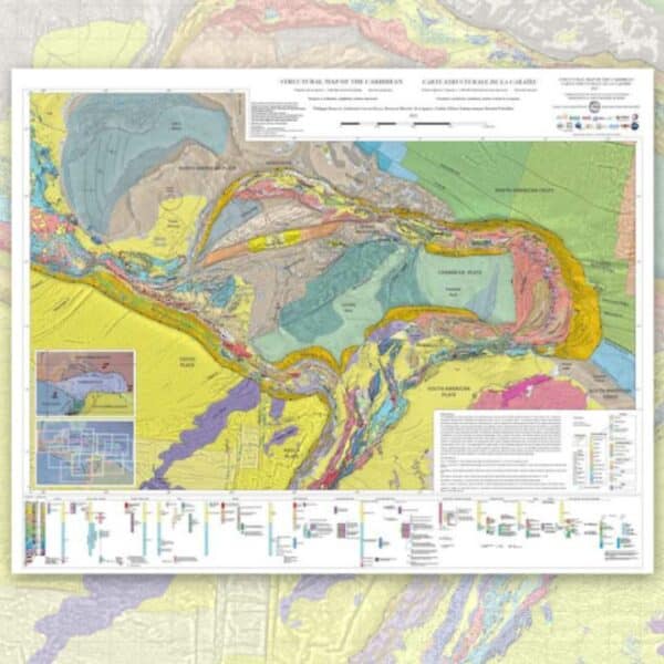 Mapa estructural del Caribe - SIG 2